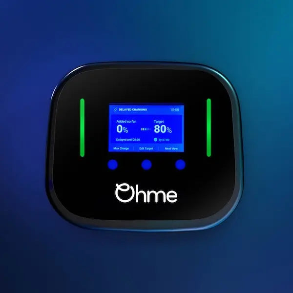 Wallbox Ohme Home Pro 7,4 kW cavo integrato da 5 metri / Wifi / Bluetooth