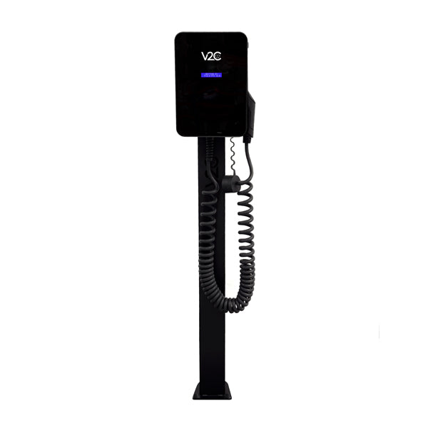 Piedistallo in acciaio inox nero per wallbox