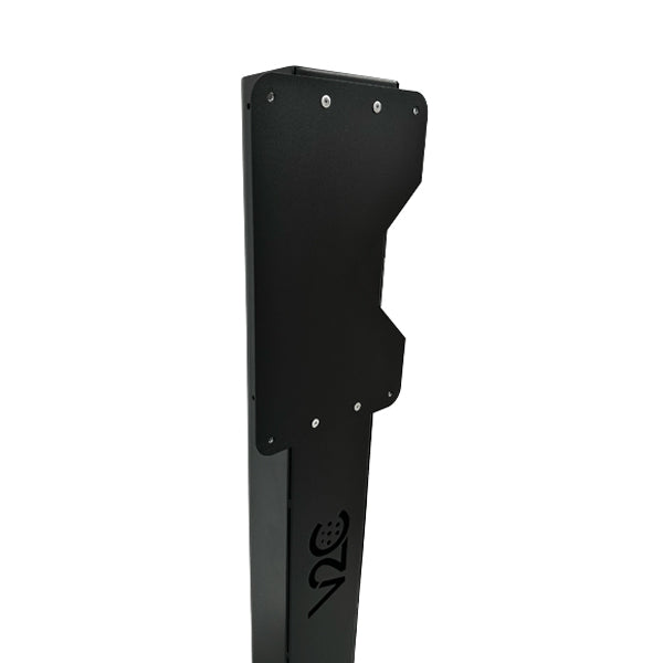 Piedistallo in acciaio inox nero per wallbox